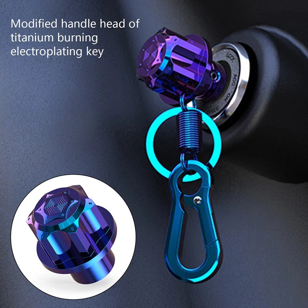Key Head Cover Burn Blue for CNC Decorative Motorcycles
