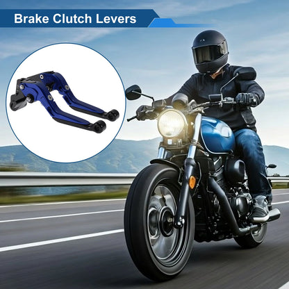 Adjustable Brake Clutch Levers for Kawasaki Z1000SX (2011–2023) Blue Black