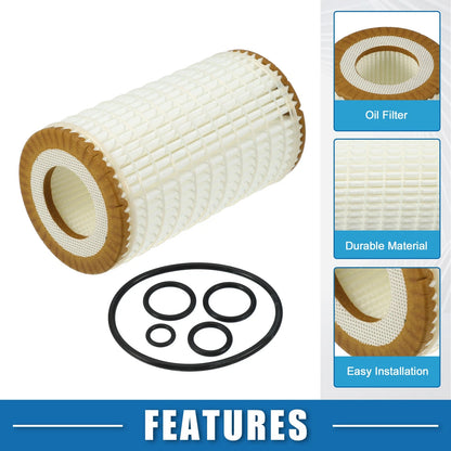 Set of 1 Engine Oil Filter for Mercedes (A0001802609/A0001802309)