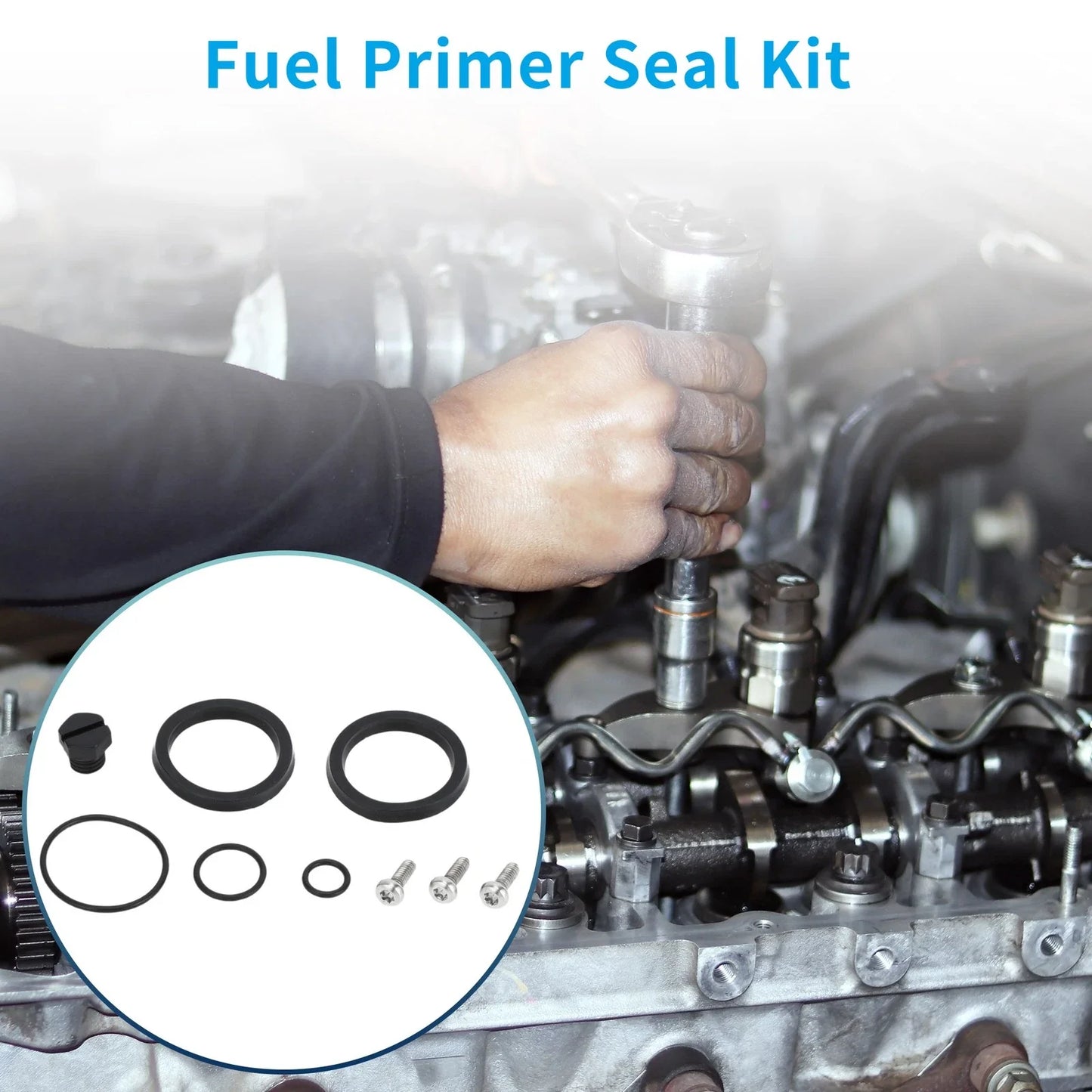 Fuel Primer Seal Kit for Chevy Silverado 2500 HD 6.6L (2001-2016)