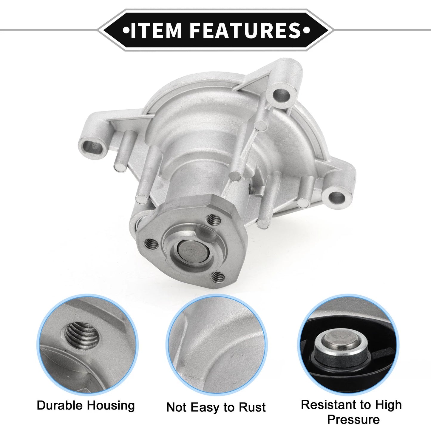 Water Pump for Audi A3 (2008–2012) & Seat Altea (2010–2012) No. 03C121008B/03C121005N