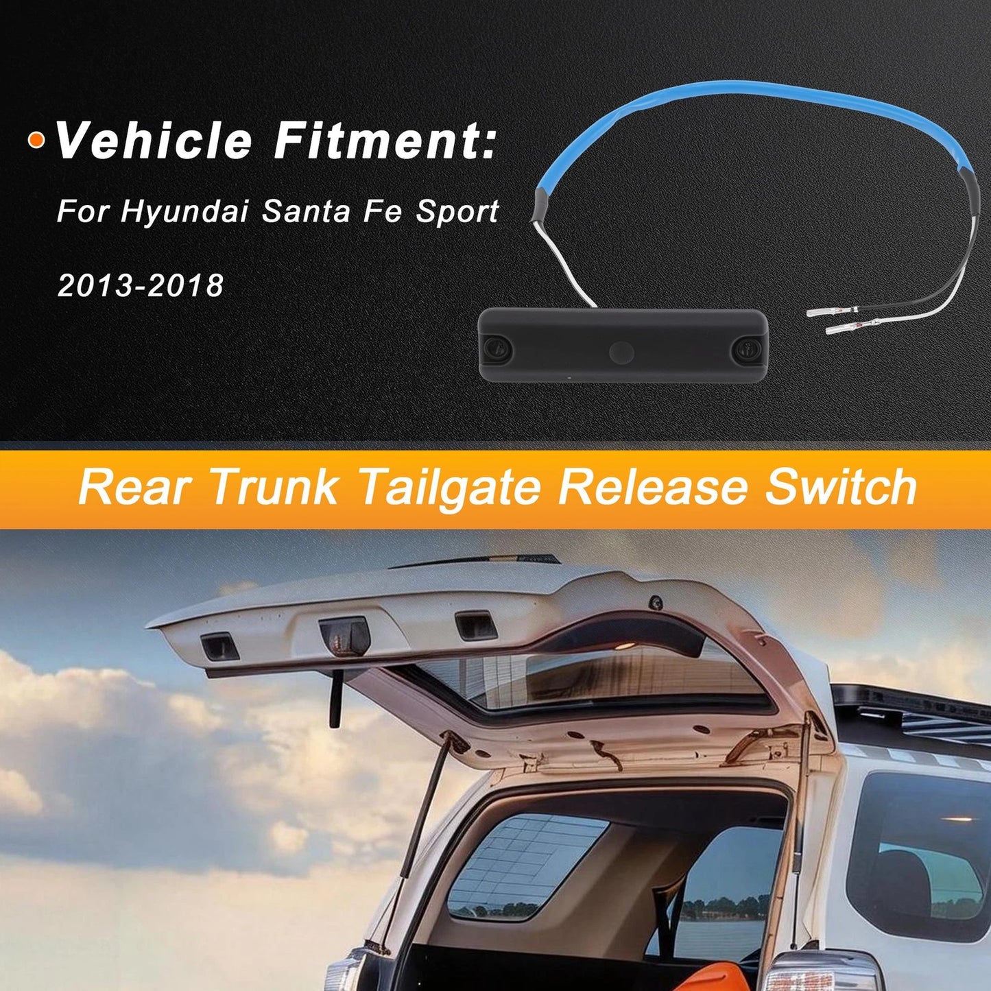 Tailgate Trunk Release Switch for Hyundai Santa Fe Sport (2013–2018) No. 812602W500