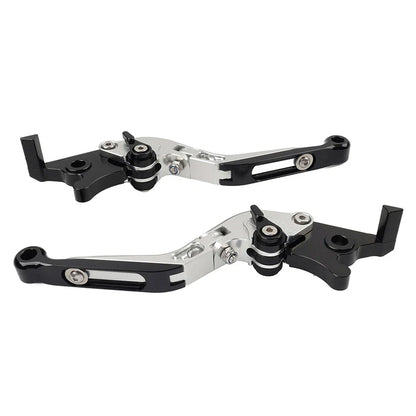 CNC Extendable Brake Clutch Levers for Honda VFR1200F (2010-2014) Silver