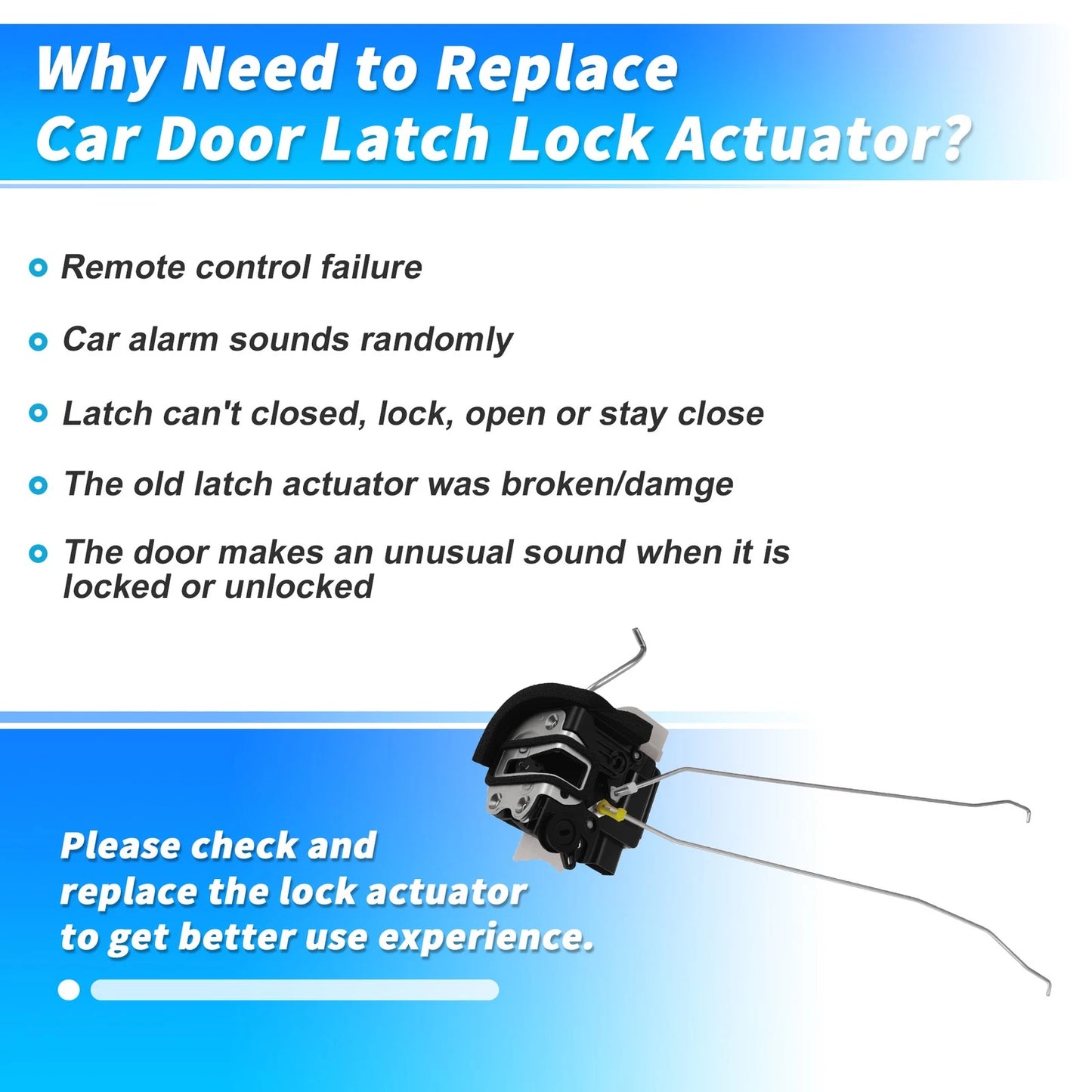 814101Y020 Rear Left Power Door Lock Actuator for Kia Morning (2011–2014)