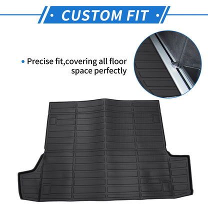 Cargo Liner Rear Trunk Mat for Toyota 4Runner (2013–2025) TPE Long Grid Pattern