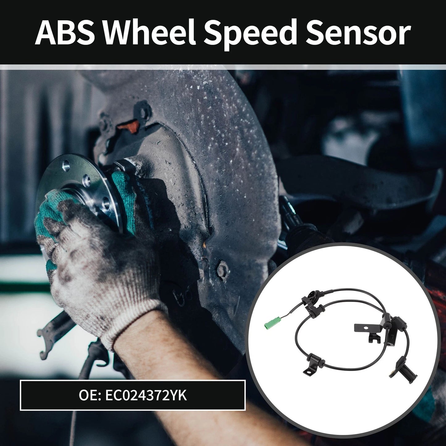 ABS Sensor No.EC024372YK for Ford Escape (2001–2008) Rear Left Driver Side
