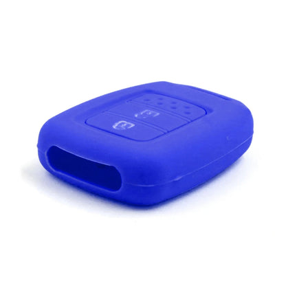 Blue Silicone Key Fob Cover Case for Honda Crider, Civic, Jade