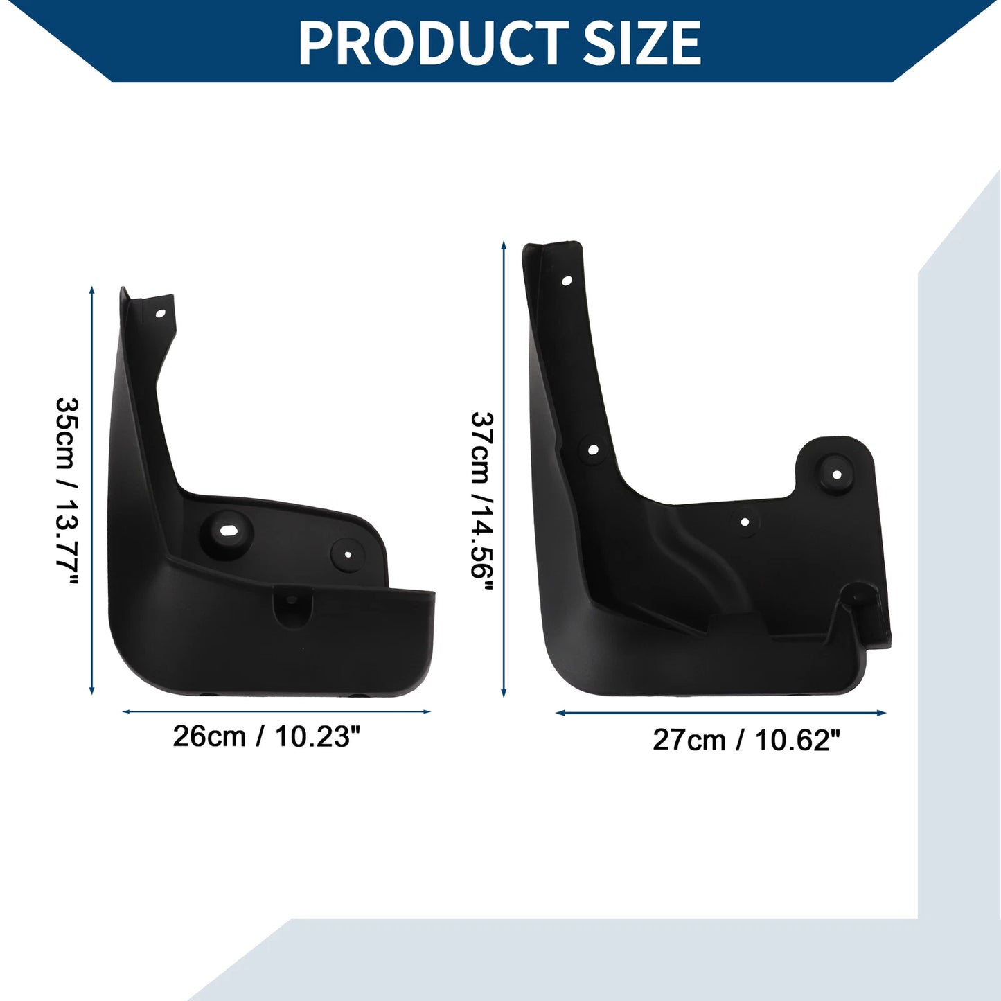 Set of 4 Mud Flaps Splash Guards for BMW X4 (2014–2018)