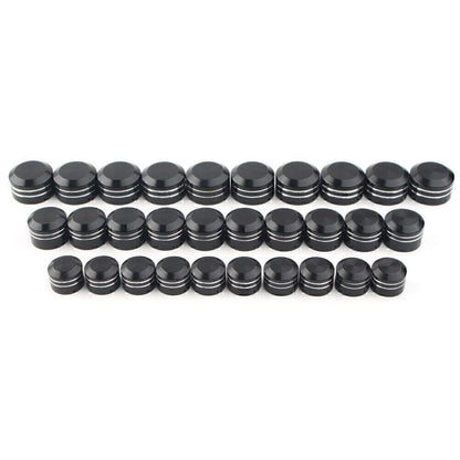 10pcs Black CNC Inner 11mm Motorcycle Bolt Topper Caps for Harley