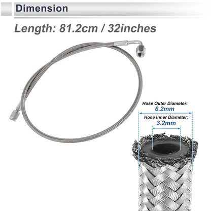 AN-3 Turbo Oil Feed Line Kit for Universal Applications (2.66ft)