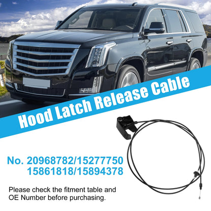 Hood Release Cable for Chevrolet Silverado, GMC Sierra (No. 20968782)