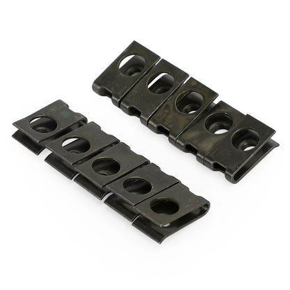 10pcs M5 5mm Speed Nuts for Universal Motorcycle (Galvanized Snap Nuts)