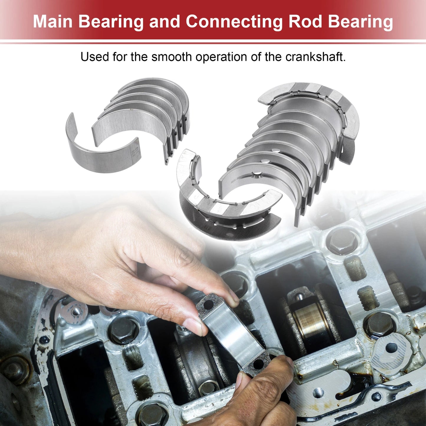 Main Bearing and Connecting Rod Bearing Kit No. 11218658135 for BMW 118I (2015–2022)