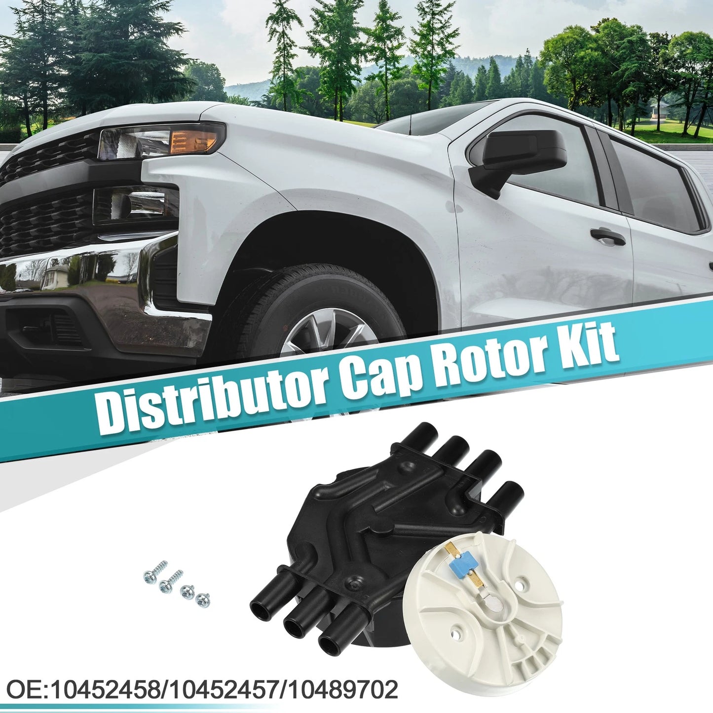 Ignition Distributor Cap and Rotor Kit for Chevrolet (No. 10452458/10452457)
