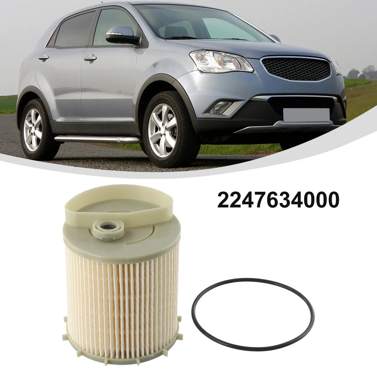 Fuel Filter Beige Plastic