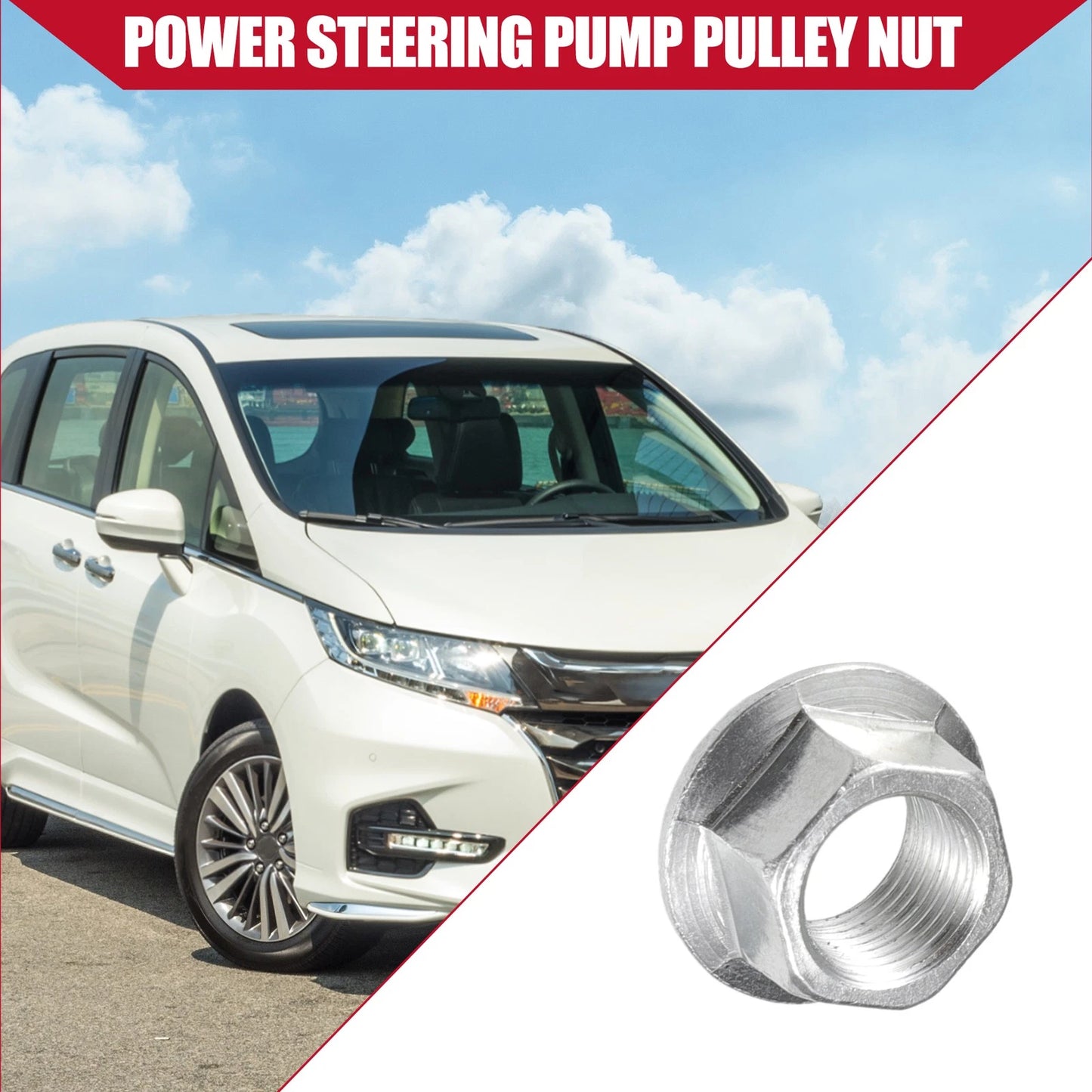 Power Steering Pump Pulley Nut for Honda Accord (No.90305PAAA01/90305P0G003)