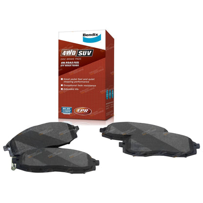 Set of 4 Front Disc Brake Pads for Nissan Navara D22 (1997–2016) 4WD