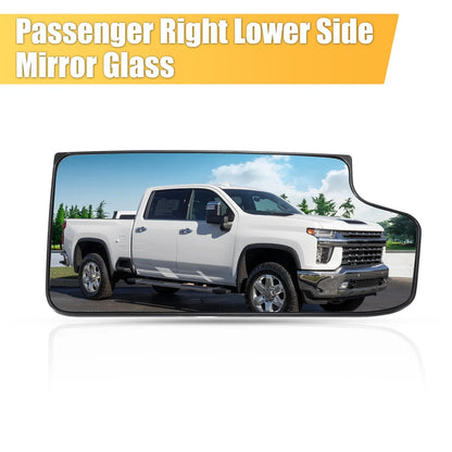 Passenger Right Tow Mirror Glass for Chevy GMC 1500 2500 3500 (2014-2023)