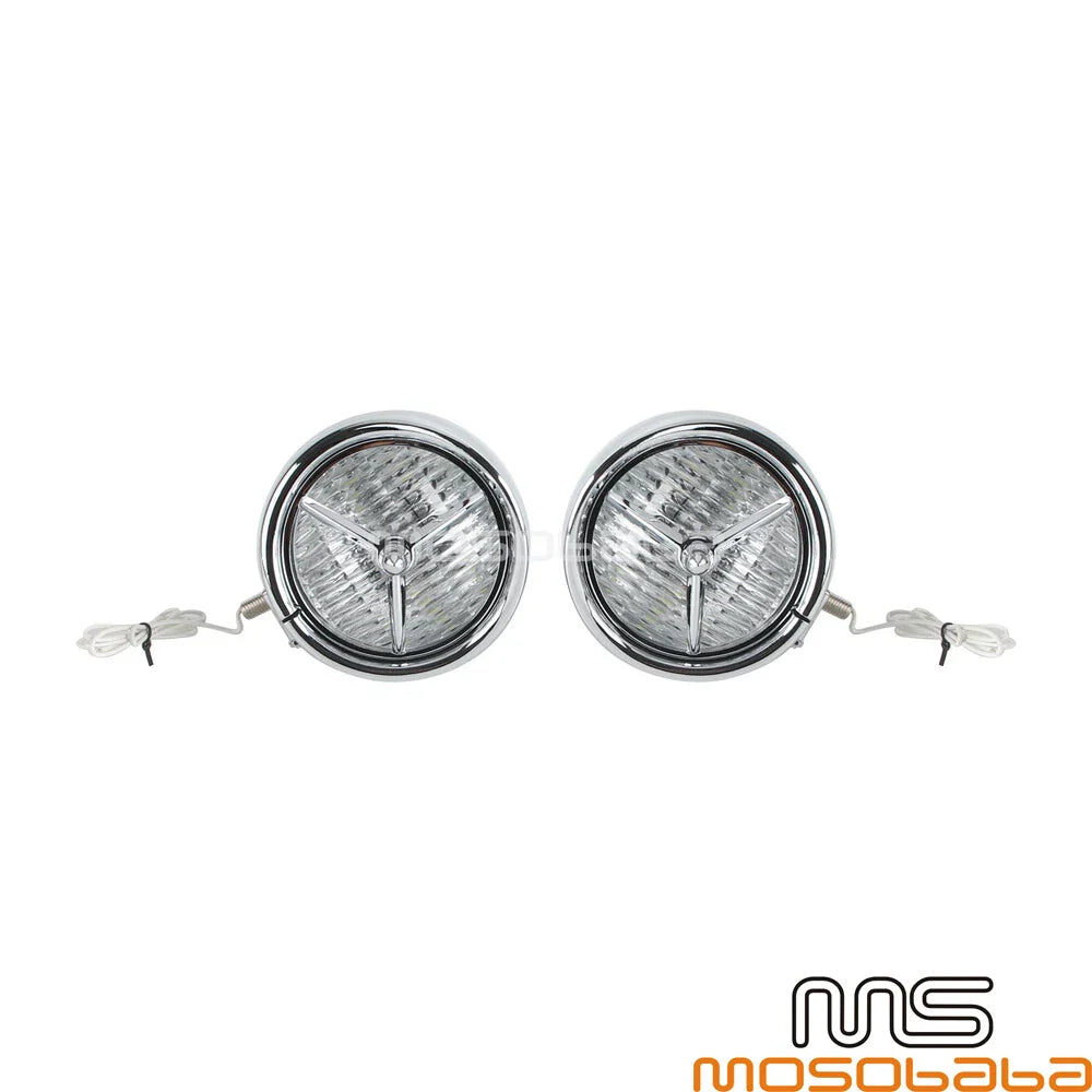 4.5" Front Brim Trim Cover Fog Lights for Harley Street Glide, Road King