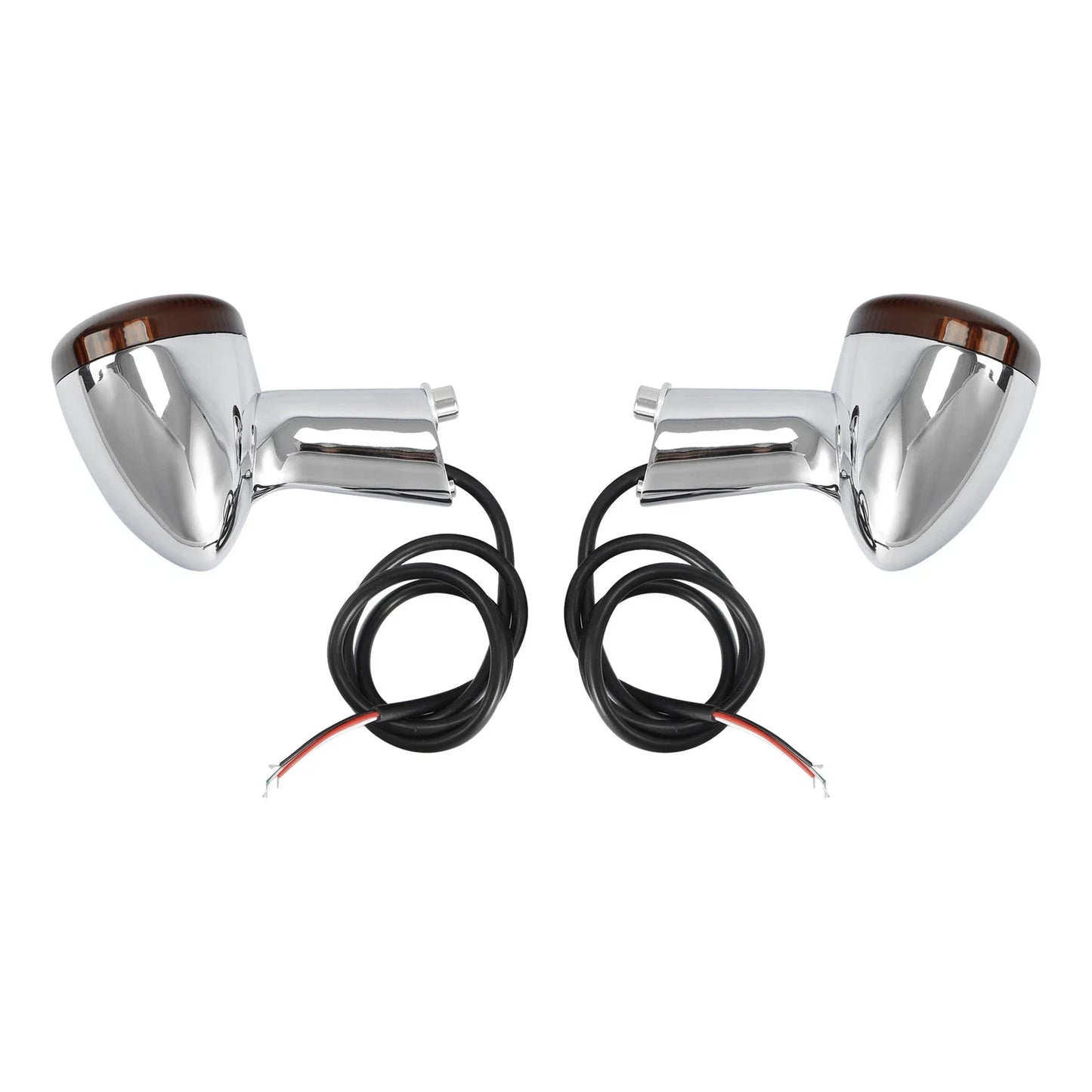 Chrome LED Rear Turn Signal Lights for Harley Sportster 883 XL1200 (1992-Up)