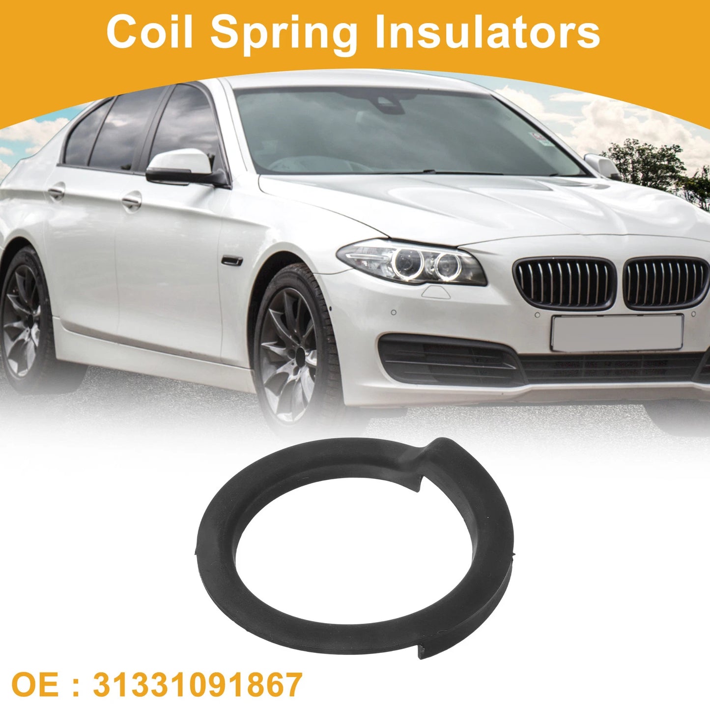 Upper Coil Spring Insulator No. 31331091867 for BMW 535i (2008–2010) Rubber