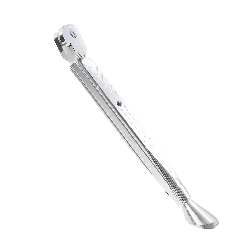 CNC Adjustable Kickstand Foot for Motorcycle Universal  Silver