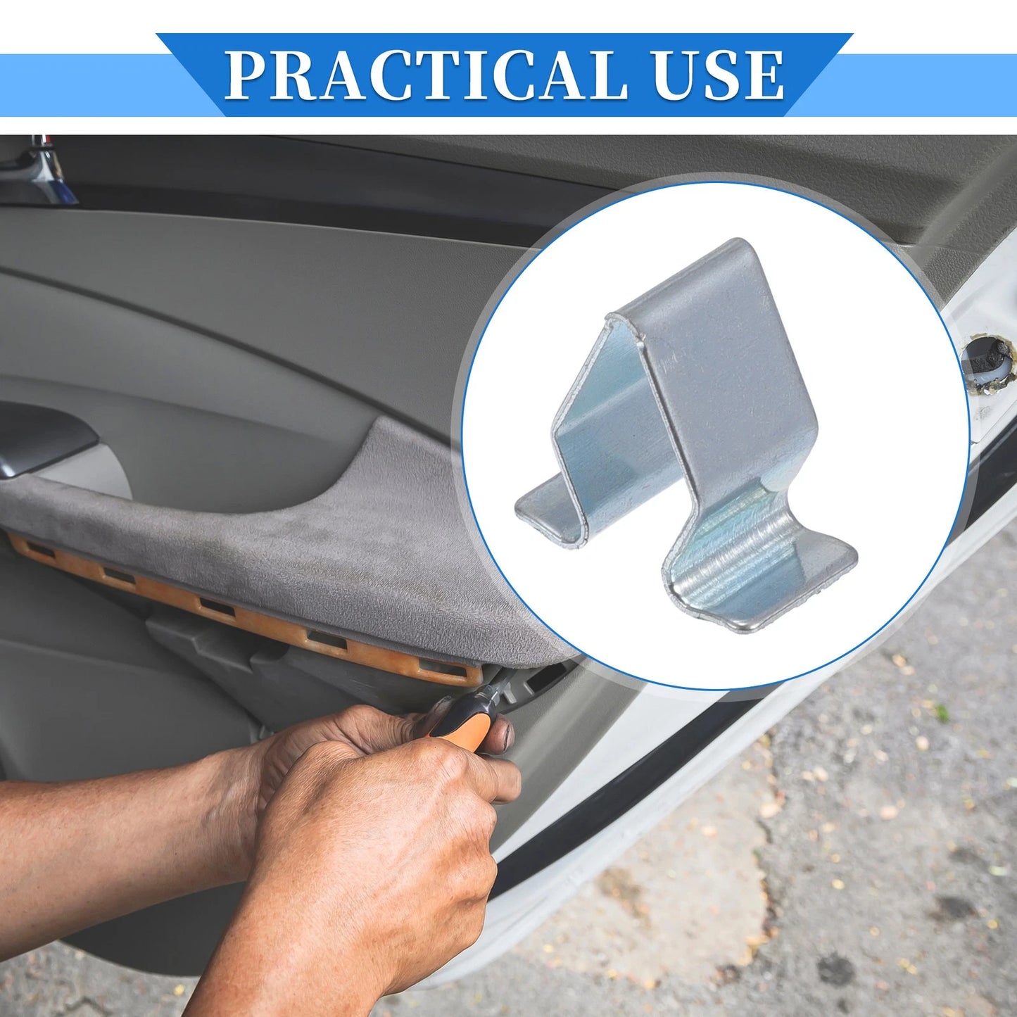 10 Pcs B-Pillar Trim Panel Clip for Volkswagen Atlas (2018–2023) Metal