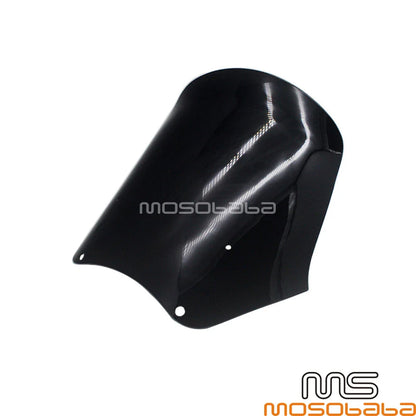 15" Black Windshield for Harley Dyna Low Rider FXDLS, Wide Glide FXDWG (2016-2023)