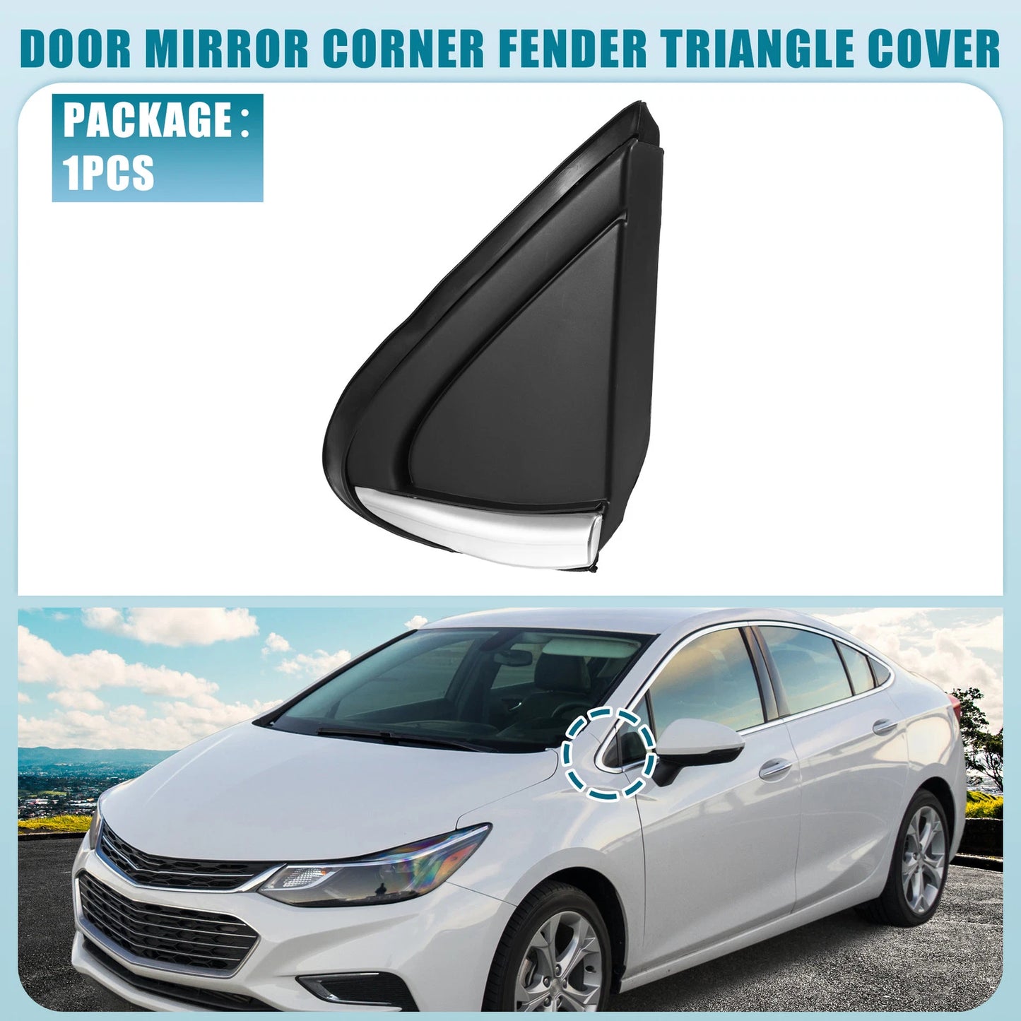 Front Left Mirror Corner Fender Triangle Cover No. 84106815 for Chevrolet