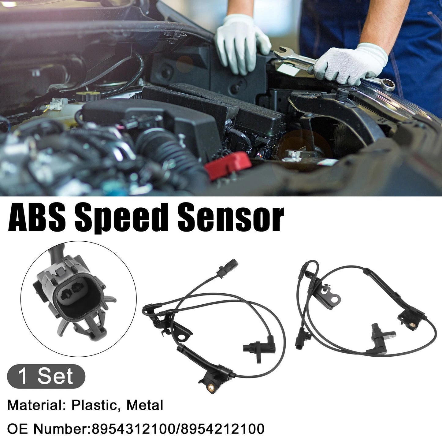 Set of 2 ABS Wheel Speed Sensors for Toyota Corolla (2009–2013)