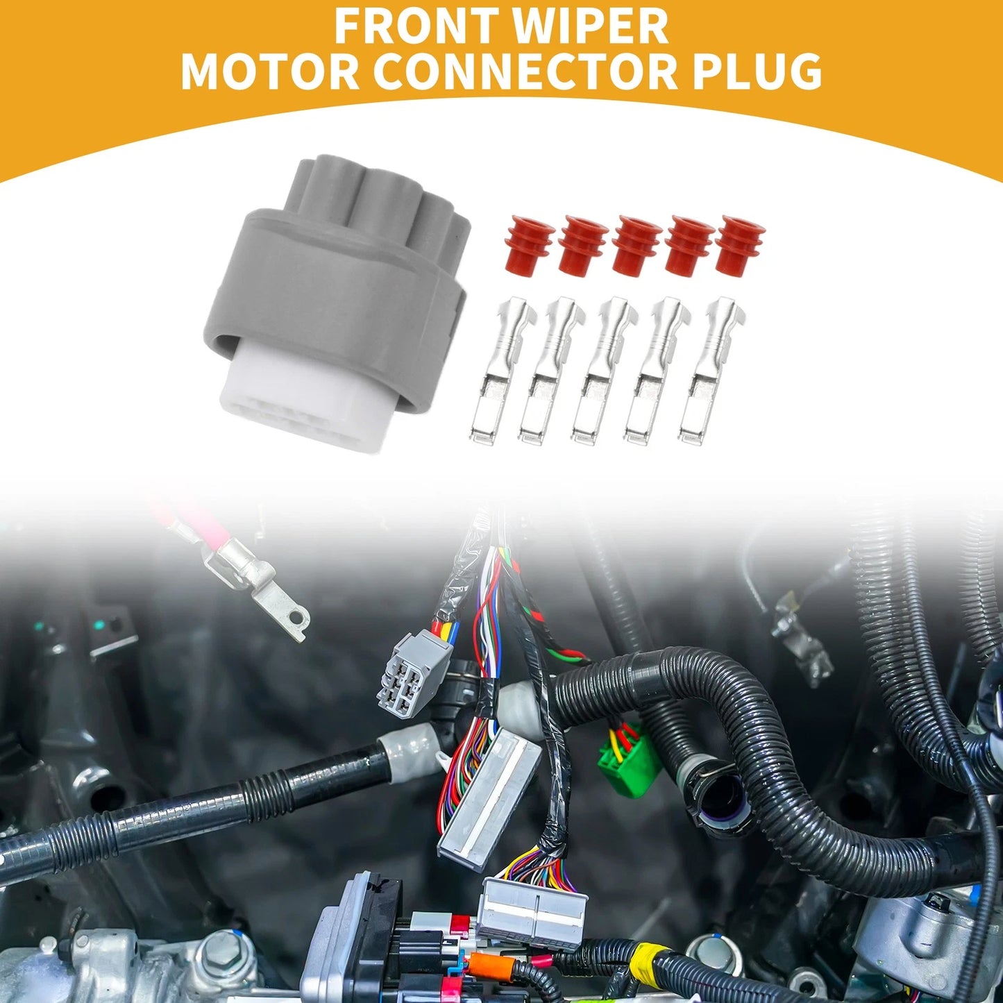 5 Pin Front Wiper Motor Connector Plug for Lexus