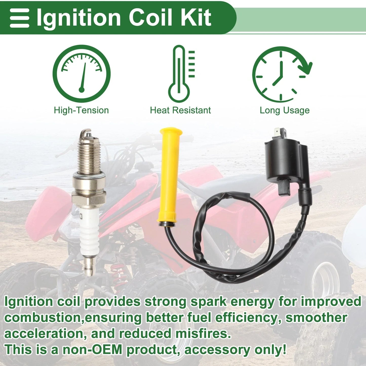 Ignition Coil for Honda ATV TRX420FPA 2009-2013 (2 x Coils)