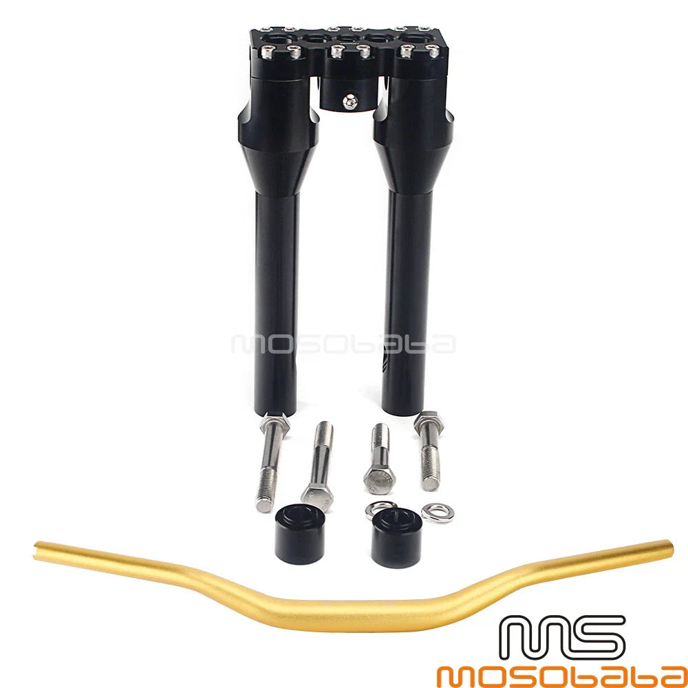 1. 1-1/2" Handlebar w/10" Riser for Harley Dyna Softail Street Bob (2018-2023)