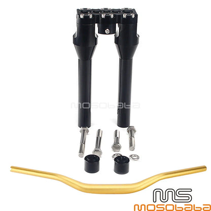 1. 1-1/2" Handlebar w/10" Riser for Harley Dyna Softail Street Bob (2018-2023)