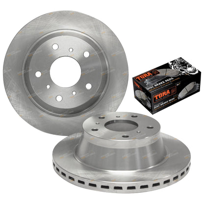 2 Front Disc Rotors + Brake Pads for Commodore VR VS (1993–1997)