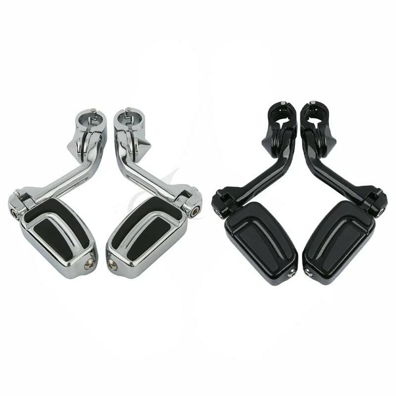 1-1/4'' Angled Engine Guard Foot Peg Mount for Harley Sportster