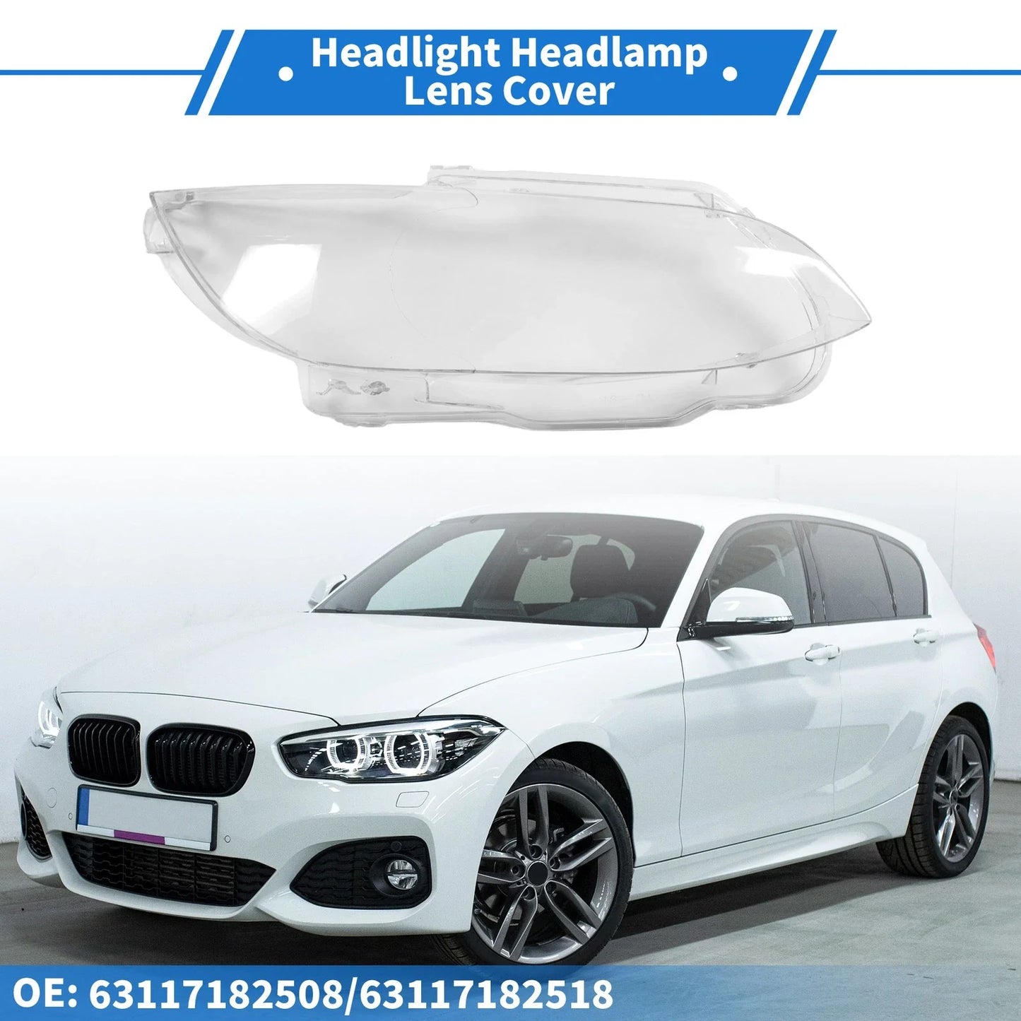 1 Pc Front Right Headlight Lens Cover for BMW M3 E92 Coupe