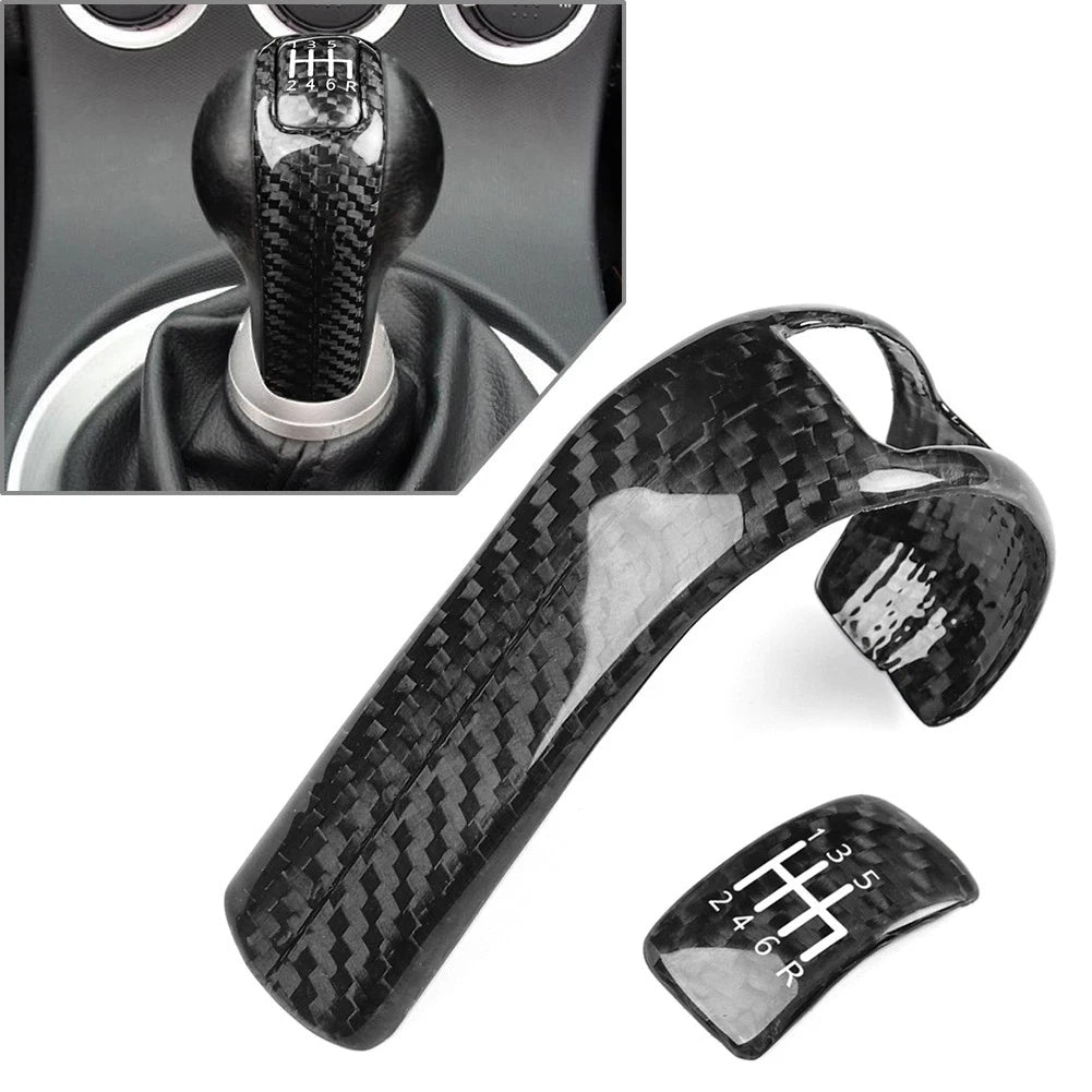 Gear Shift Knob & Engine Start Stop Button Cover Trim for Nissan GTR R35 (2008–2016)