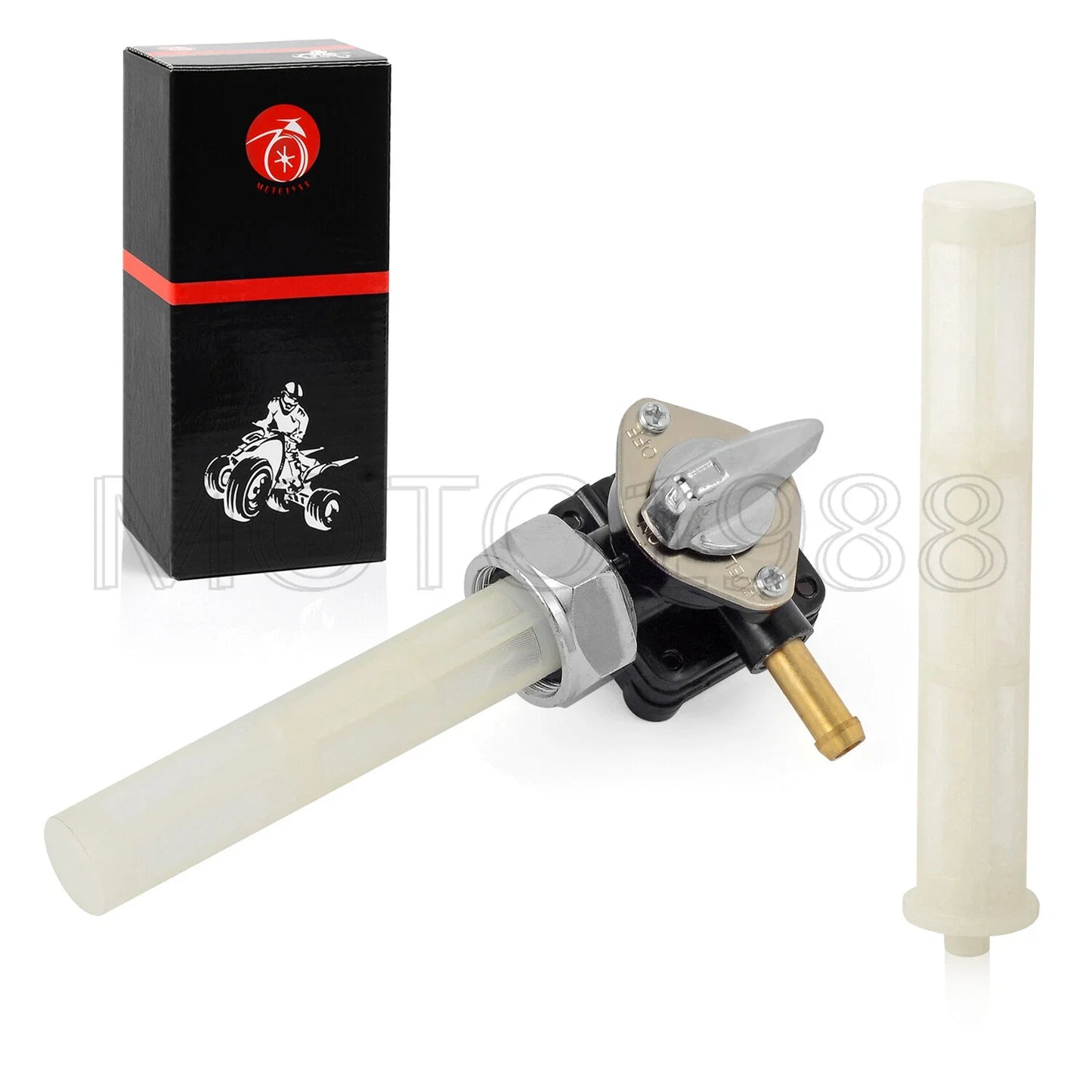 Fuel Valve Petcock 22mm Vacuum Left Exit for Harley