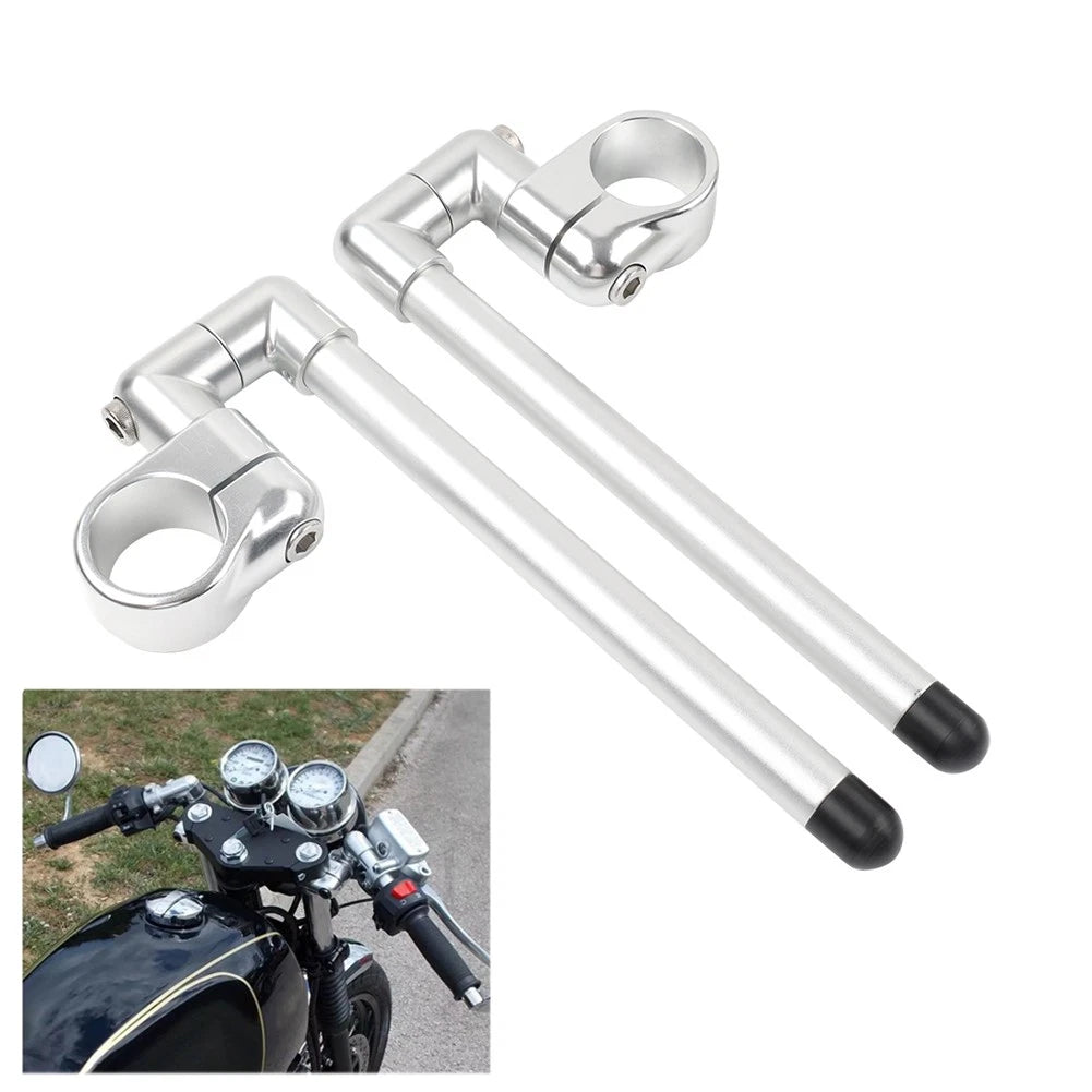 35MM Cafe Racer Bars for Universal Clip-On Handlebar (7/8")