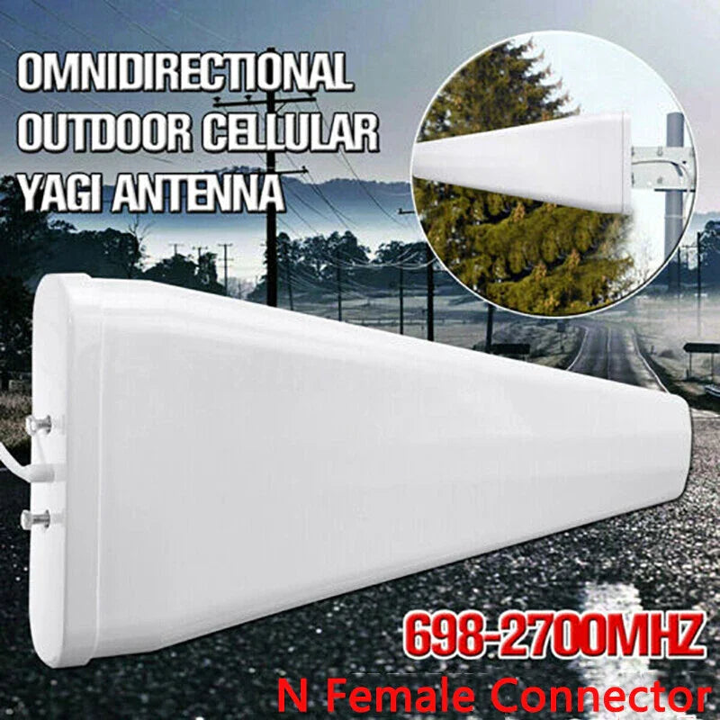 2 x 698-2700MHz 3G/4G Directional Outdoor Yagi Antenna N Female LTE