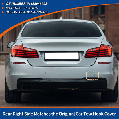 Tow Hook Cover for BMW 5 Series Black Sapphire