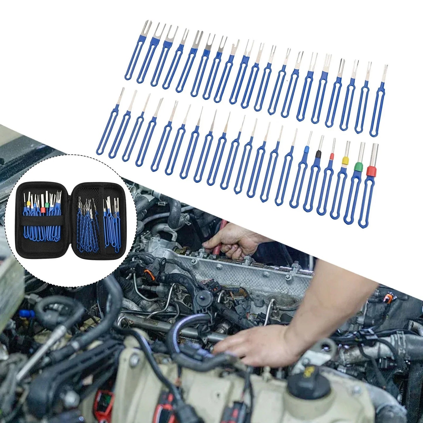 39Pcs Tool Set for Efficient Electrical Connector Maintenance
