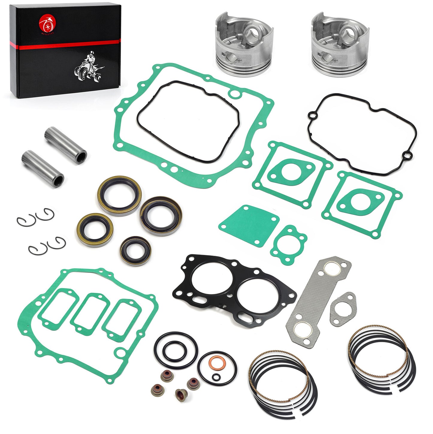 Piston & Ring Gasket Kit for EZGO 4 Cycle Robin 295cc Golf Cart (1991–Present)
