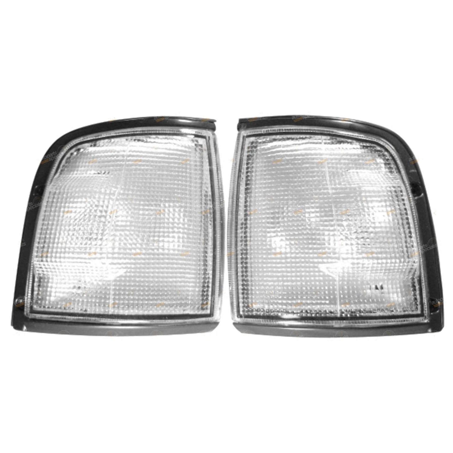 Clear Altezza Corner Lights Pair with Black Trim for Holden Rodeo TF (1991–1997)