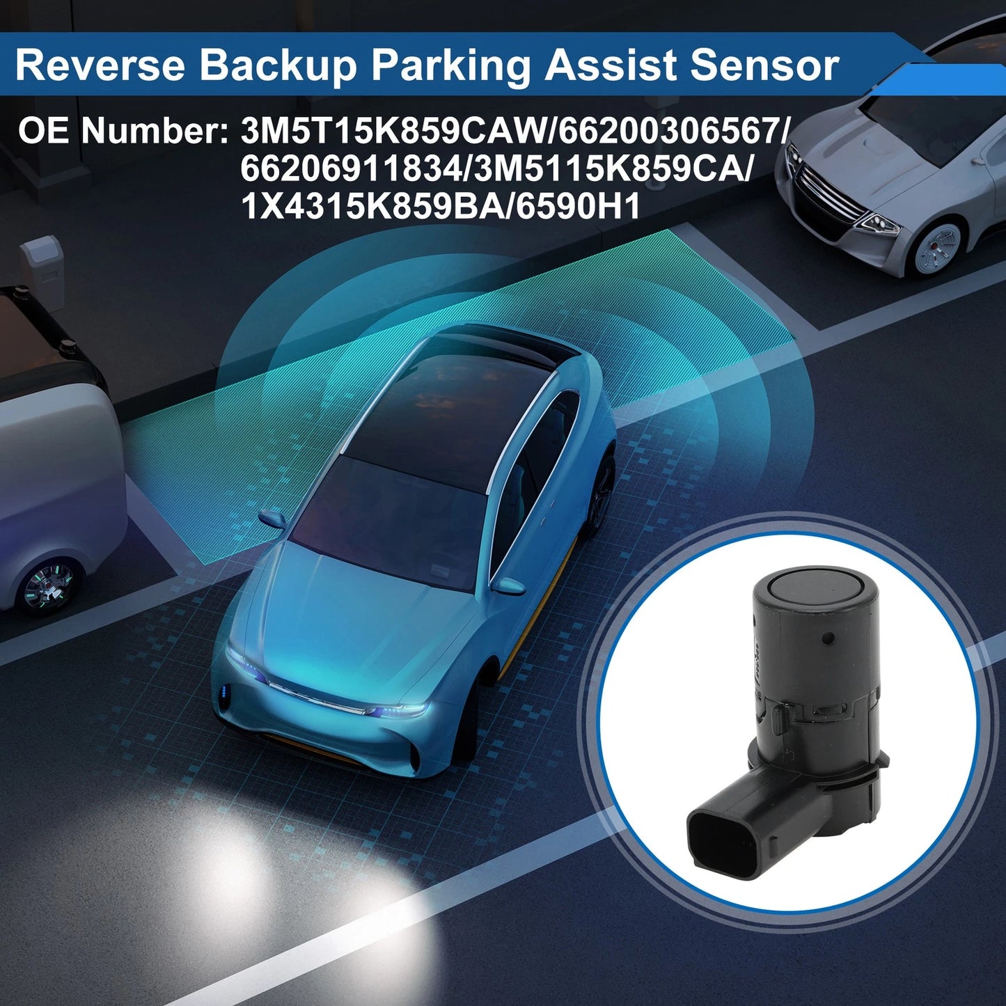 Reverse Backup Parking Sensor No. 3M5T15K859CAW for Ford Focus Mk3 (2011–2018)
