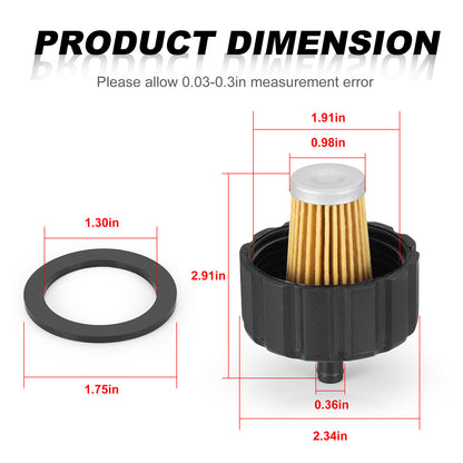 Fuel Filter & Gasket for Yamaha Golf Cart G2 G5 G8 G9 G11 G21 (1985–2004)