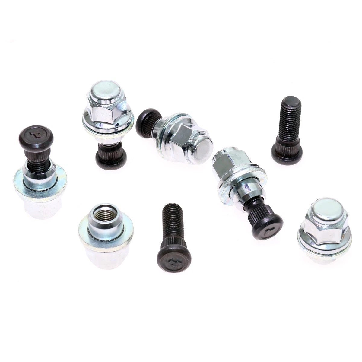 Chrome Wheel Studs for Toyota Hilux 2WD 4WD (1997–2005)