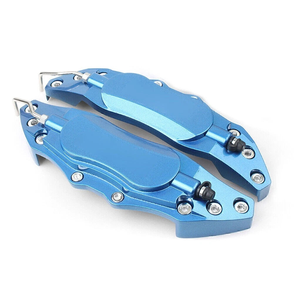 2pcs Metal Brake Caliper Covers for Universal Fit (Medium Blue)