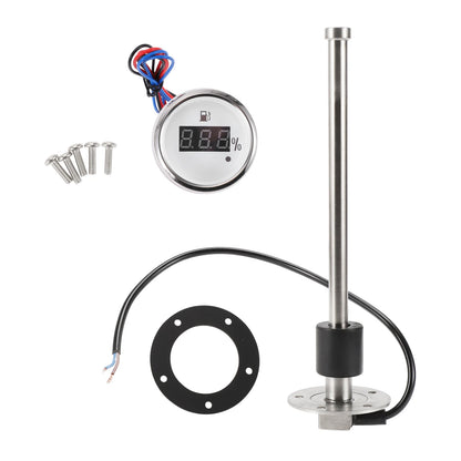 Fuel Sending Unit and Gauge Kit 240-33 Ohm 9.49" for Boat Car Truck